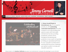 Tablet Screenshot of jimmycarnellientertainment.com